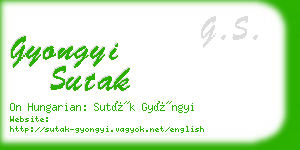 gyongyi sutak business card